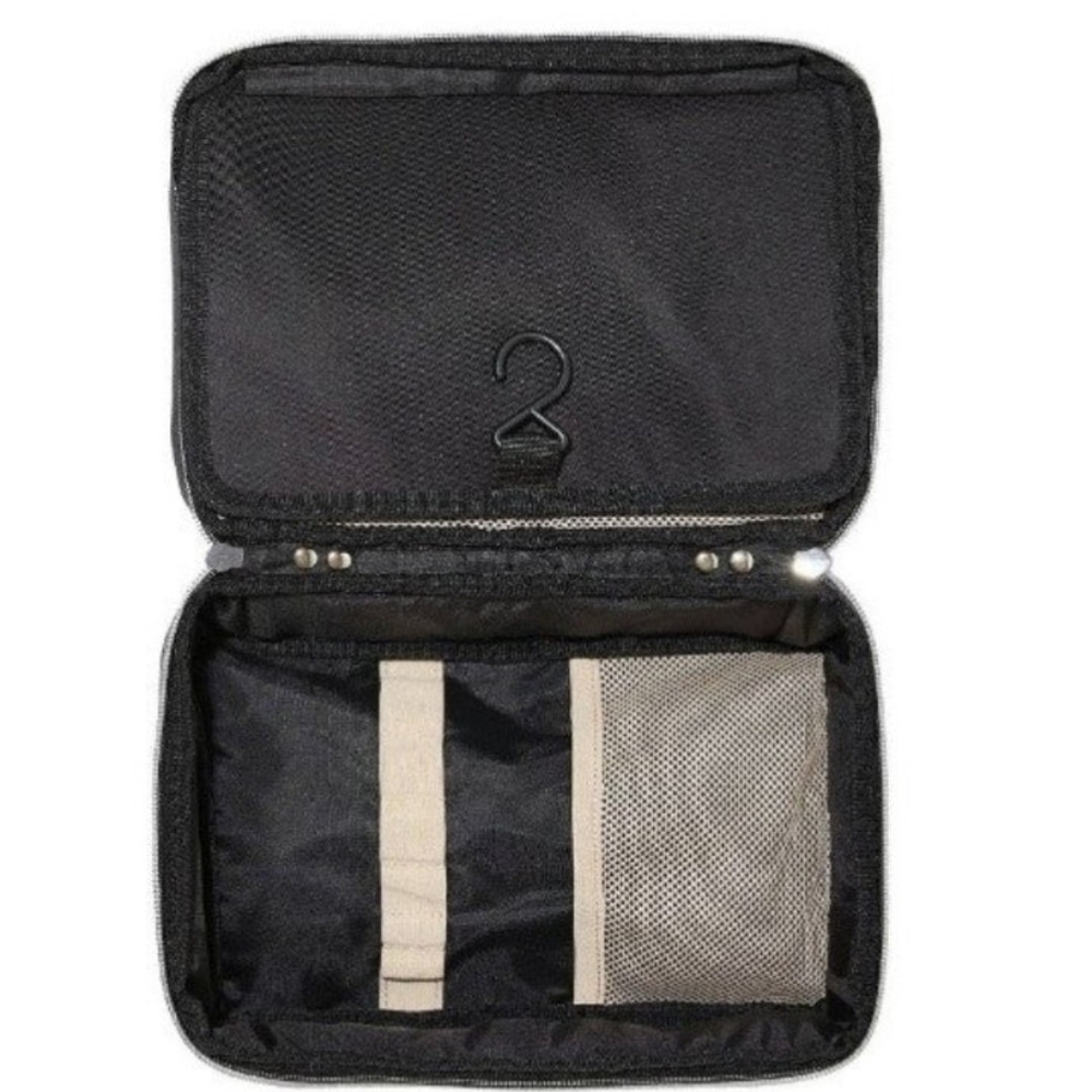 NUDESTIX Black and Cream Cosmetic Organizer Bag